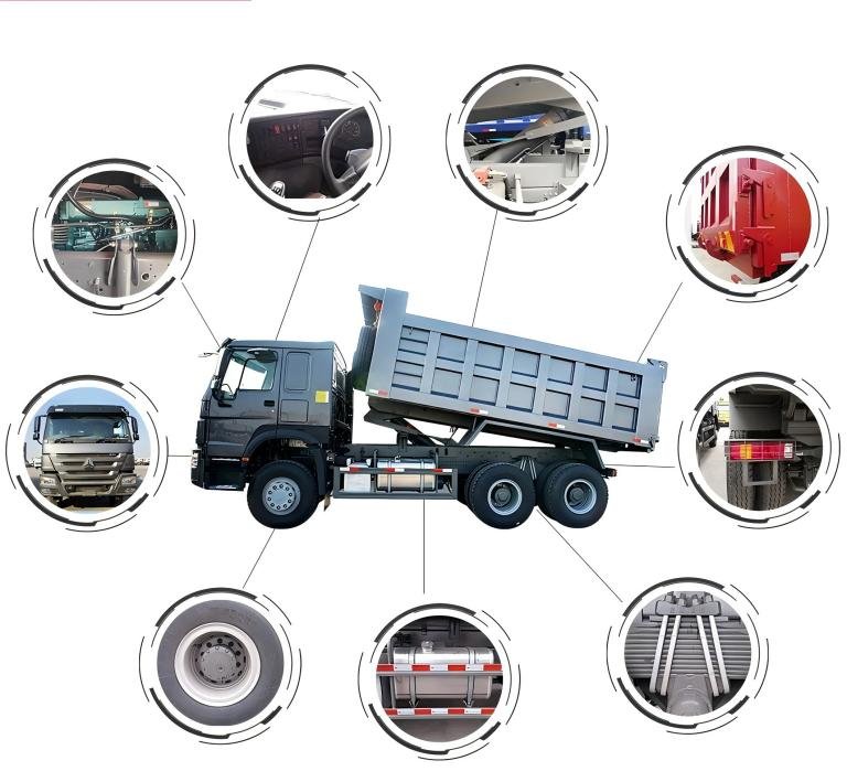Diagrammes de construction des camions-bennes Howo et Sinotruk