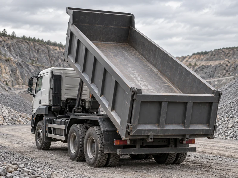 Matériau de benne des camions-bennes HOWO : nuances d'acier et plaques d'usure