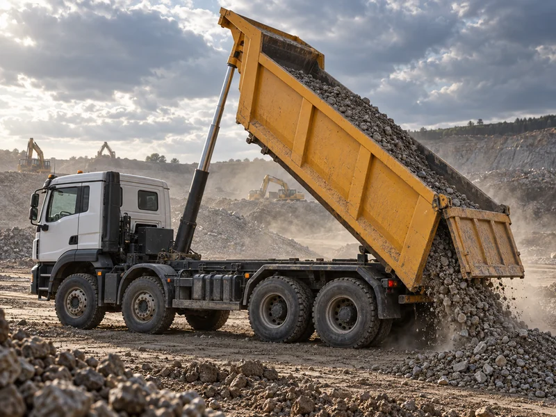 Système hydraulique du camion benne HOWO : comment il fonctionne